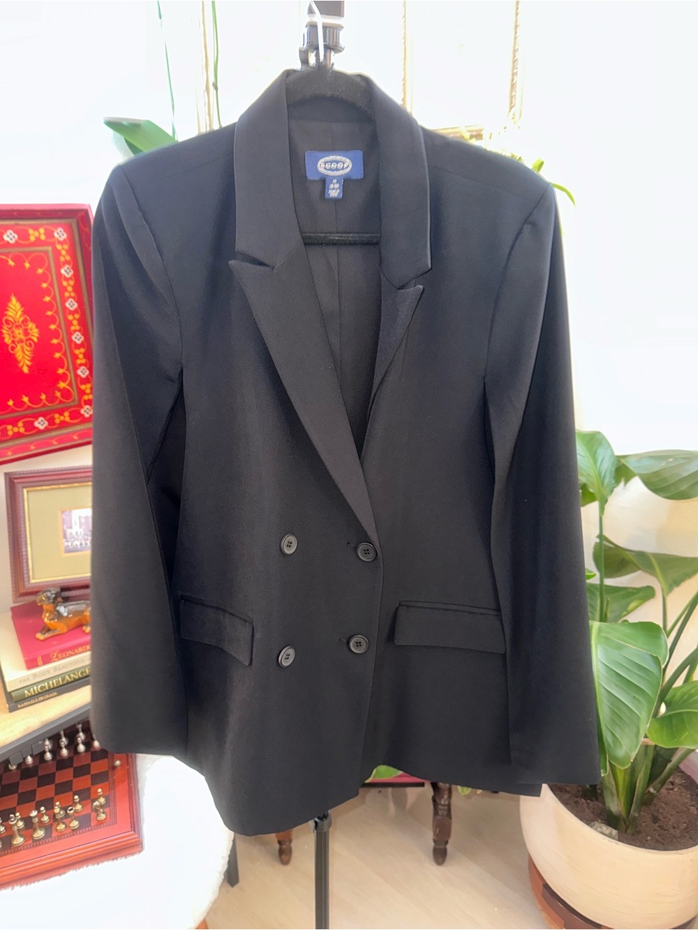 Double-Breasted Women's Cape/Blazer - 0007